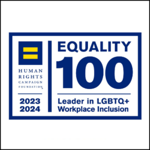 Equality 100 leader in LGBTQ+ workplace inclusion