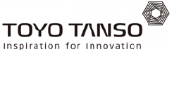 Toyo Tanso logo with hexagonal design and slogan 'Inspiration for Innovation'.