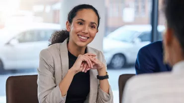 professional woman smiling