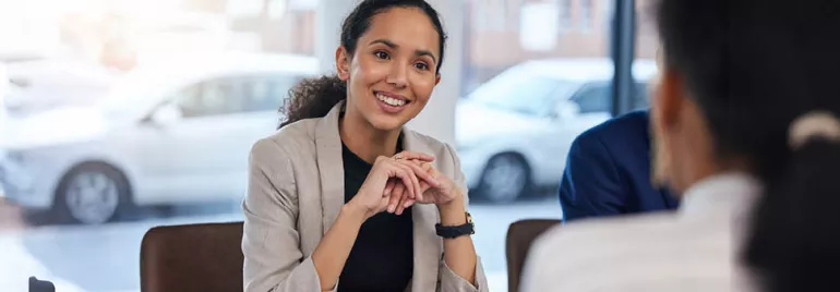 professional woman smiling